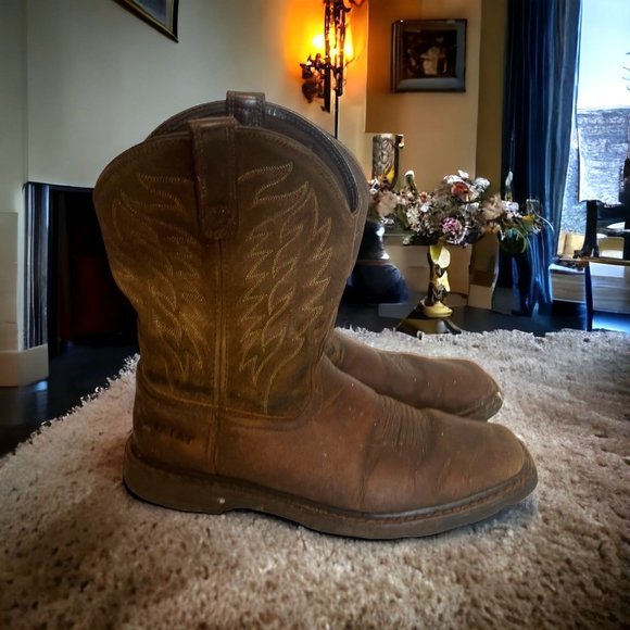 Ariat Other - Ariat Men's Brown Leather Work Boots Size 10D